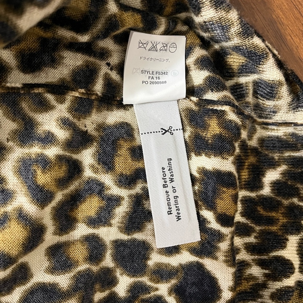 J. Crew Tippi Leopard Merino Wool Sweater XS - Picture 7 of 7